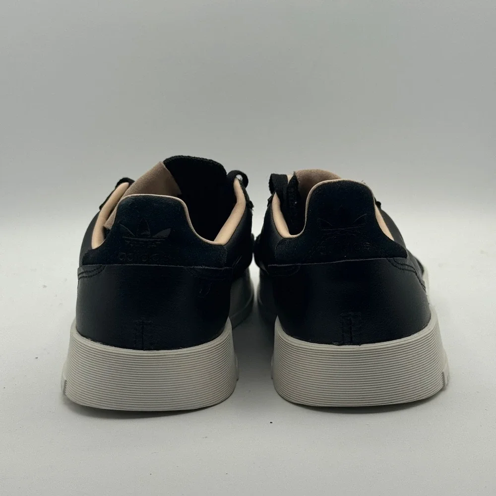 Adidas Supercourt‎ Shoes Mens Size 6 Black White Leather Low Top Sneakers Casual